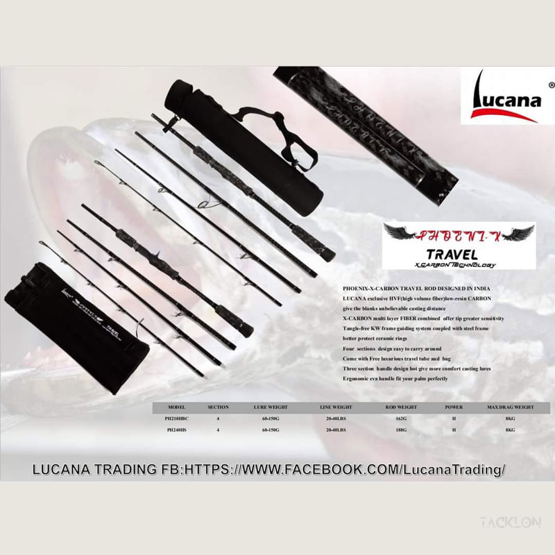 LUCANA PHOENIX TRAVEL ROD X-CARBON Price in India – Buy LUCANA