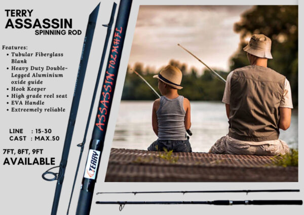 TERRY ASSASSIN SPINNING ROD 7FT-9FT Price in India – Buy TERRY ASSASSIN  SPINNING ROD 7FT-9FT online at