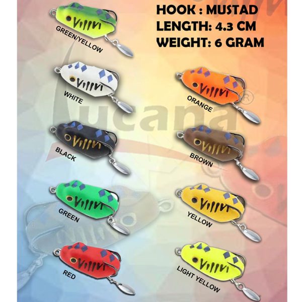 LUCANA TINY FROG LURE 43MM 6G Price in India – Buy LUCANA TINY FROG LURE  43MM 6G online at